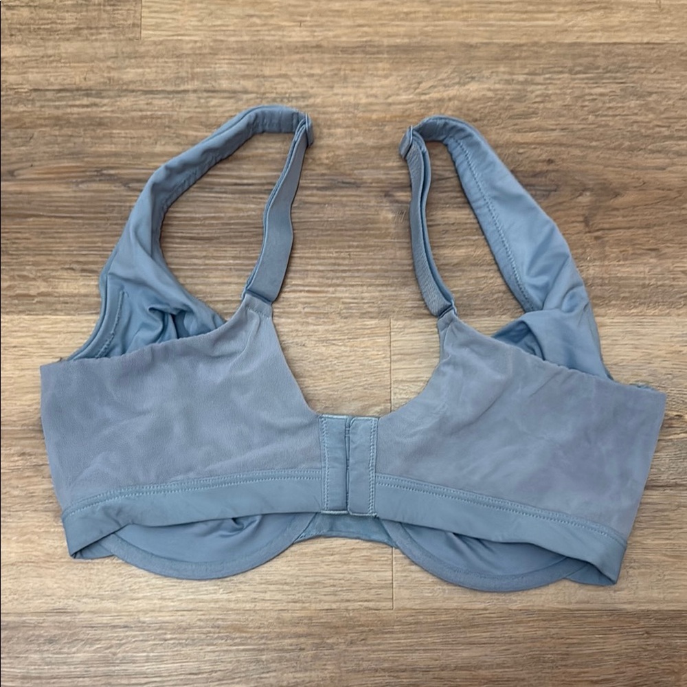 Modern Movement Comfortably Cool  Underwire Full Coverage Gray Blue Bra - Picture 5 of 7